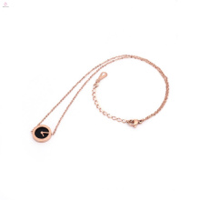 Reloj de oro rosa del collar del encanto para las mujeres y las niñas